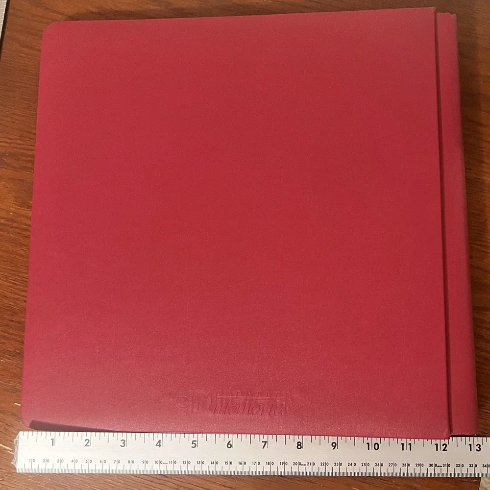 New Creative Memories 12x12 Red Photo Album Scrapbook‎ Page Protectors Old Style